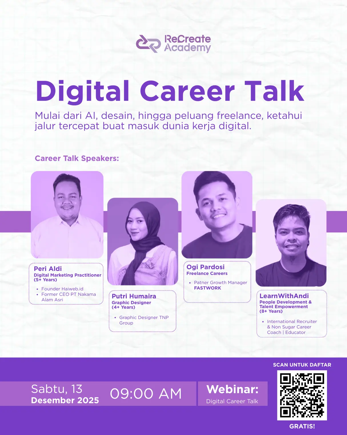 Digital Career Talk ReCreate Academy